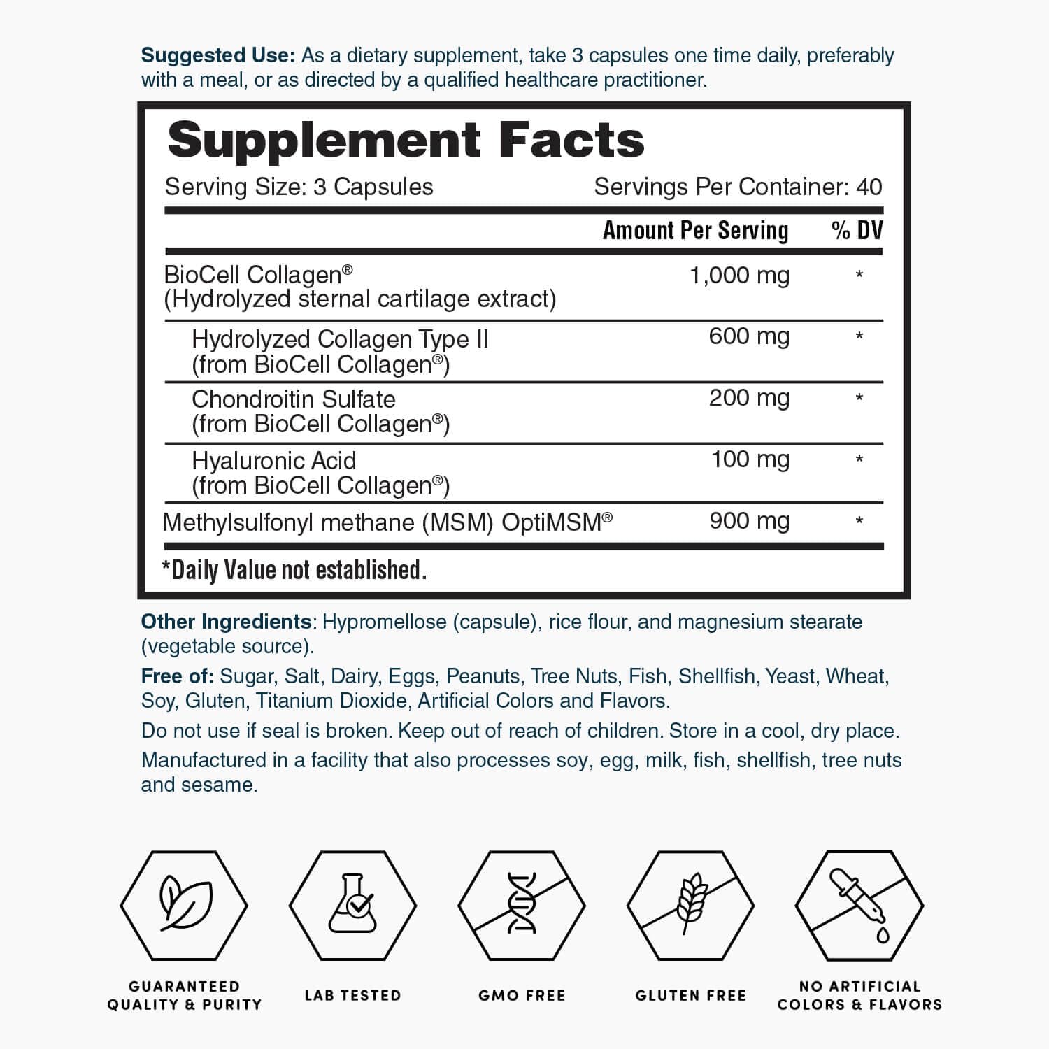 Nature's Lab Hyaluronic Acid with BioCell Collagen packaging