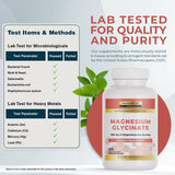 Nature's Lab Magnesium Glycinate 141g side view