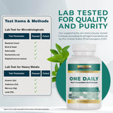 Nature's Lab One Daily Multivitamin ingredients list