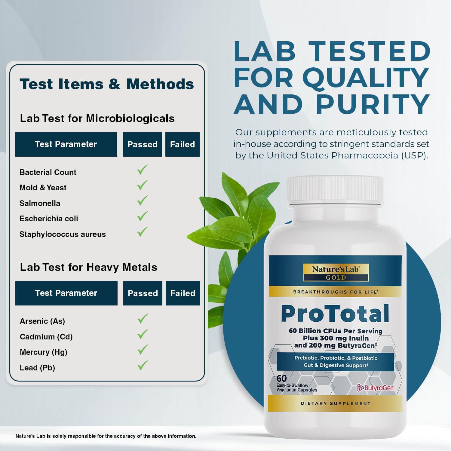 Nature's Lab Probiotic Supplement 60 Billion CFU capsules