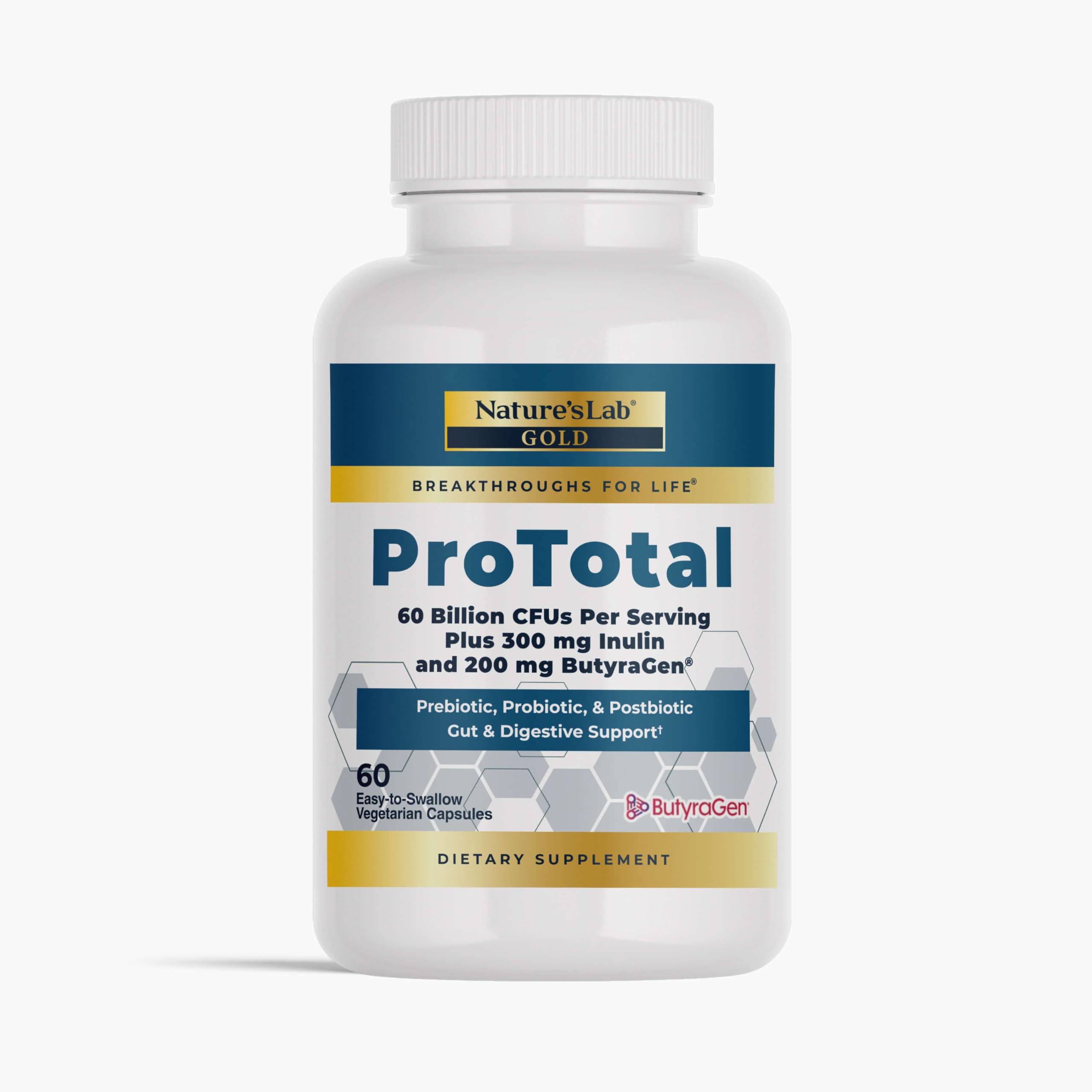 Nature's Lab Probiotic Supplement 60 Billion CFU front view
