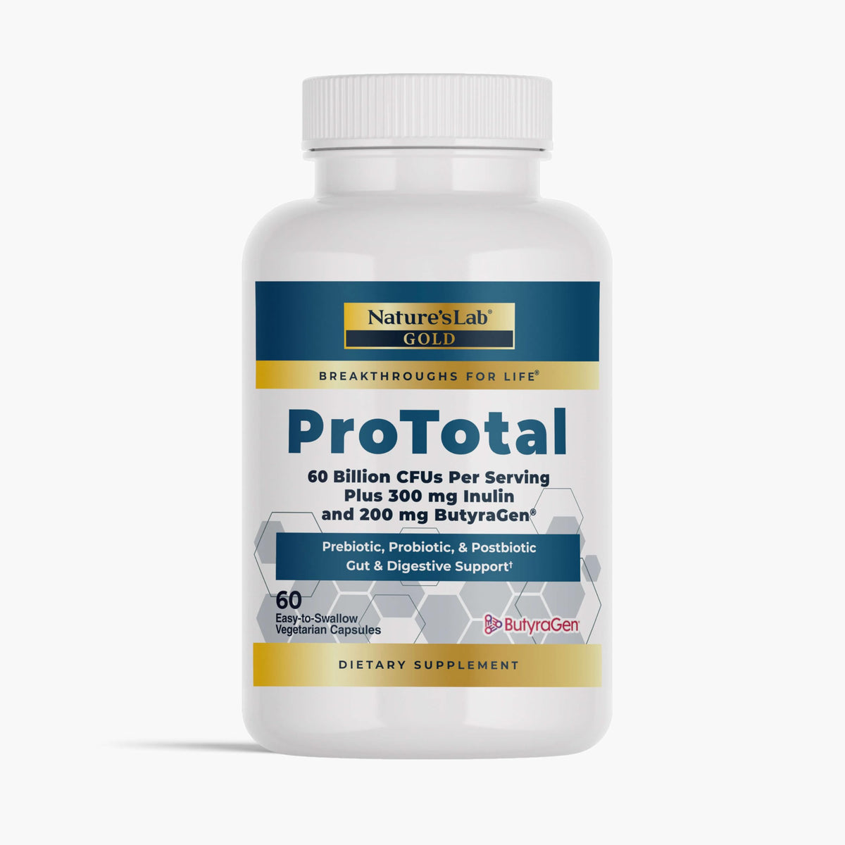 Nature's Lab Probiotic Supplement 60 Billion CFU front view