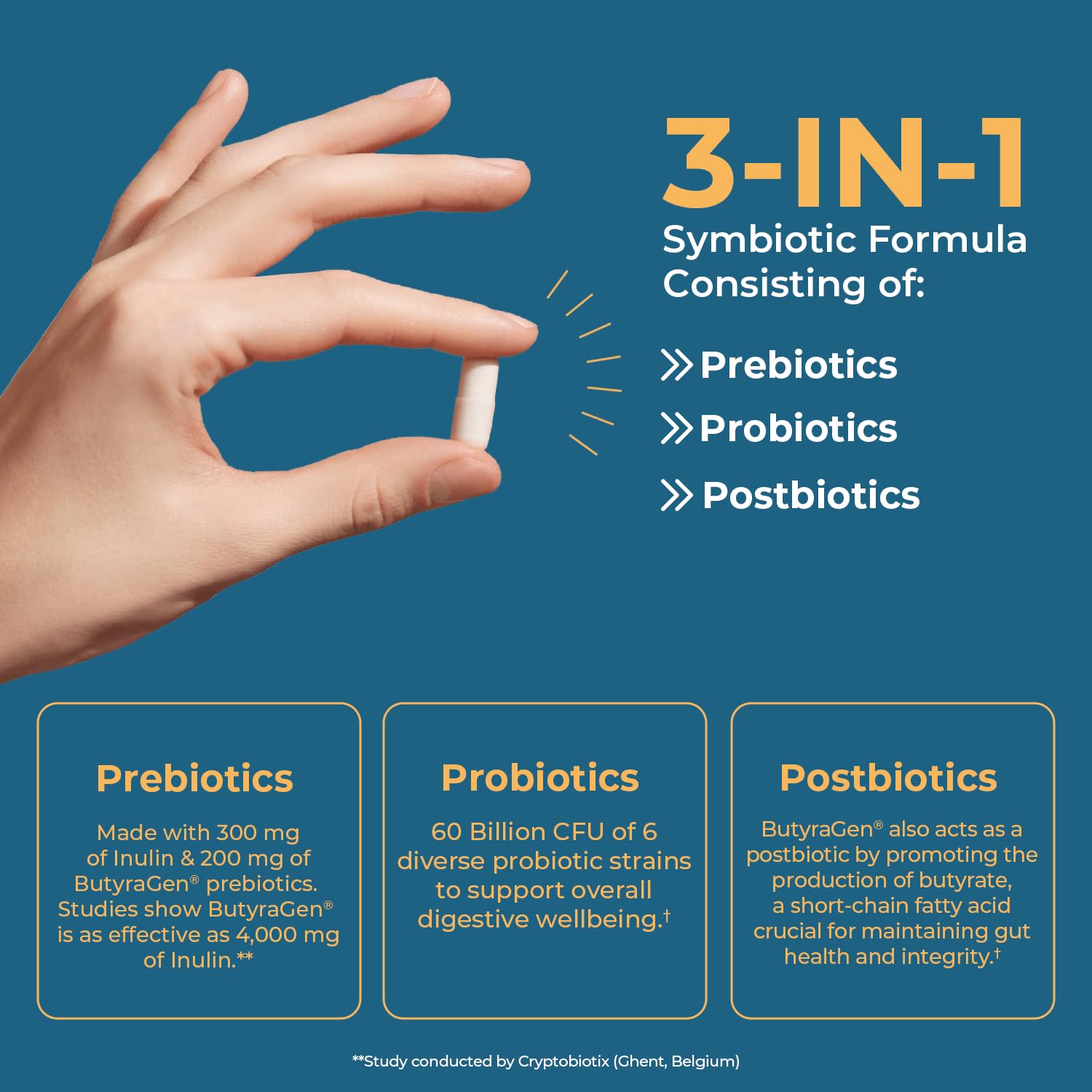 Nature's Lab Probiotic Supplement 60 Billion CFU packaging