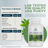 Nature's Lab Saw Palmetto Capsules 450mg close-up of capsules