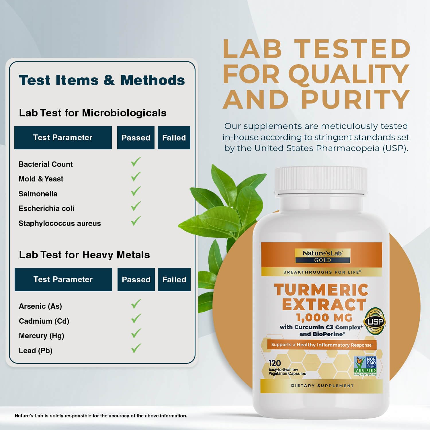 Nature's Lab Turmeric Curcumin C3 Complex 1000mg supplement with black pepper extract