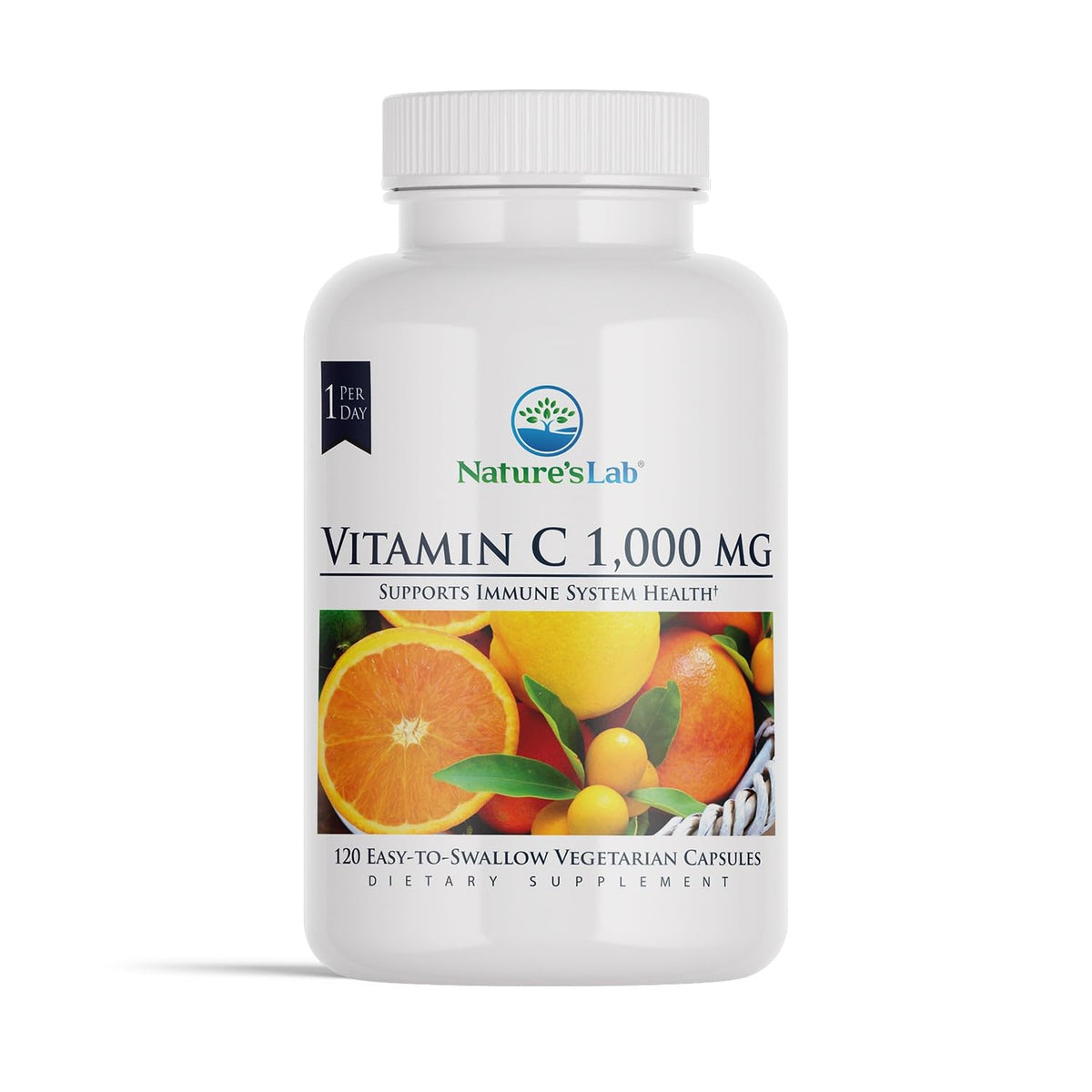 Nature's Lab Vitamin C Supplement front view of packaging