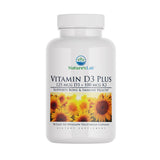Nature's Lab Vitamin D3 Plus 5000 IU and K2 capsules front view