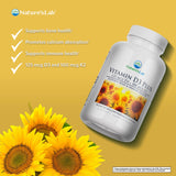 Nature's Lab Vitamin D3 Plus 5000 IU and K2 capsules side view