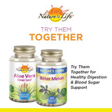Nature's Life Aloe Vera Capsules 255mg with ingredients list