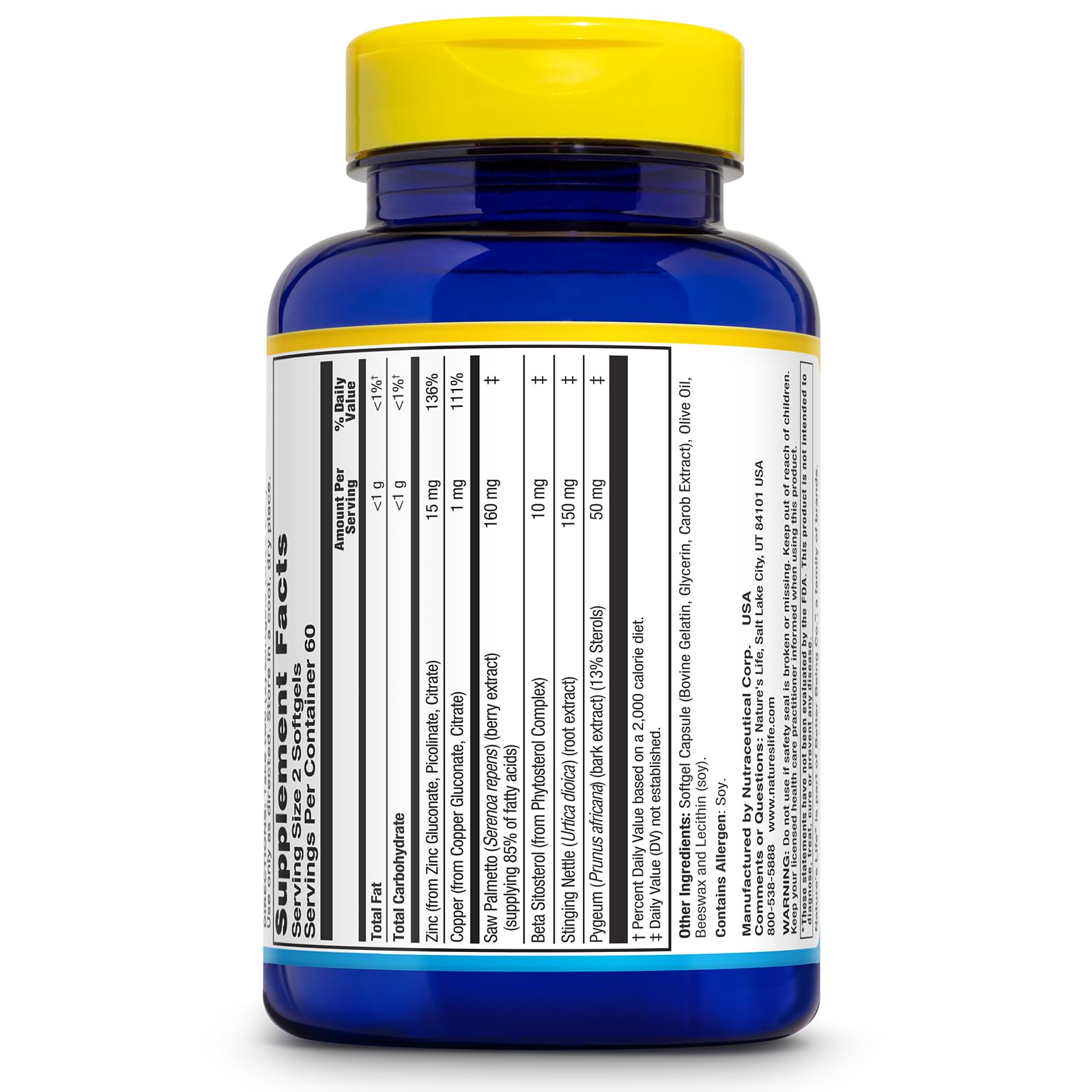 Nature's Life Blended Vitamin & Mineral Supplement packaging side view
