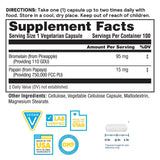 Nature's Life Bromelain & Papain capsule bottle side view