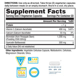 Nature's Life Bromelain Sinus Ease 490mg capsules side view