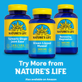 Nature's Life Green Lipped Mussel Capsules 1500mg packaging details