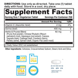 Nature's Life Herbs & Prunes supplement side view showing packaging