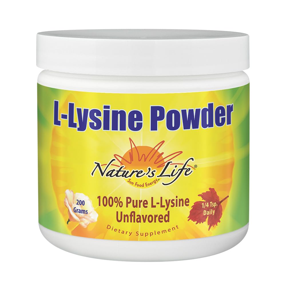 Nature's Life L-Lysine Powder 254g front view