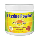 Nature's Life L-Lysine Powder 254g front view