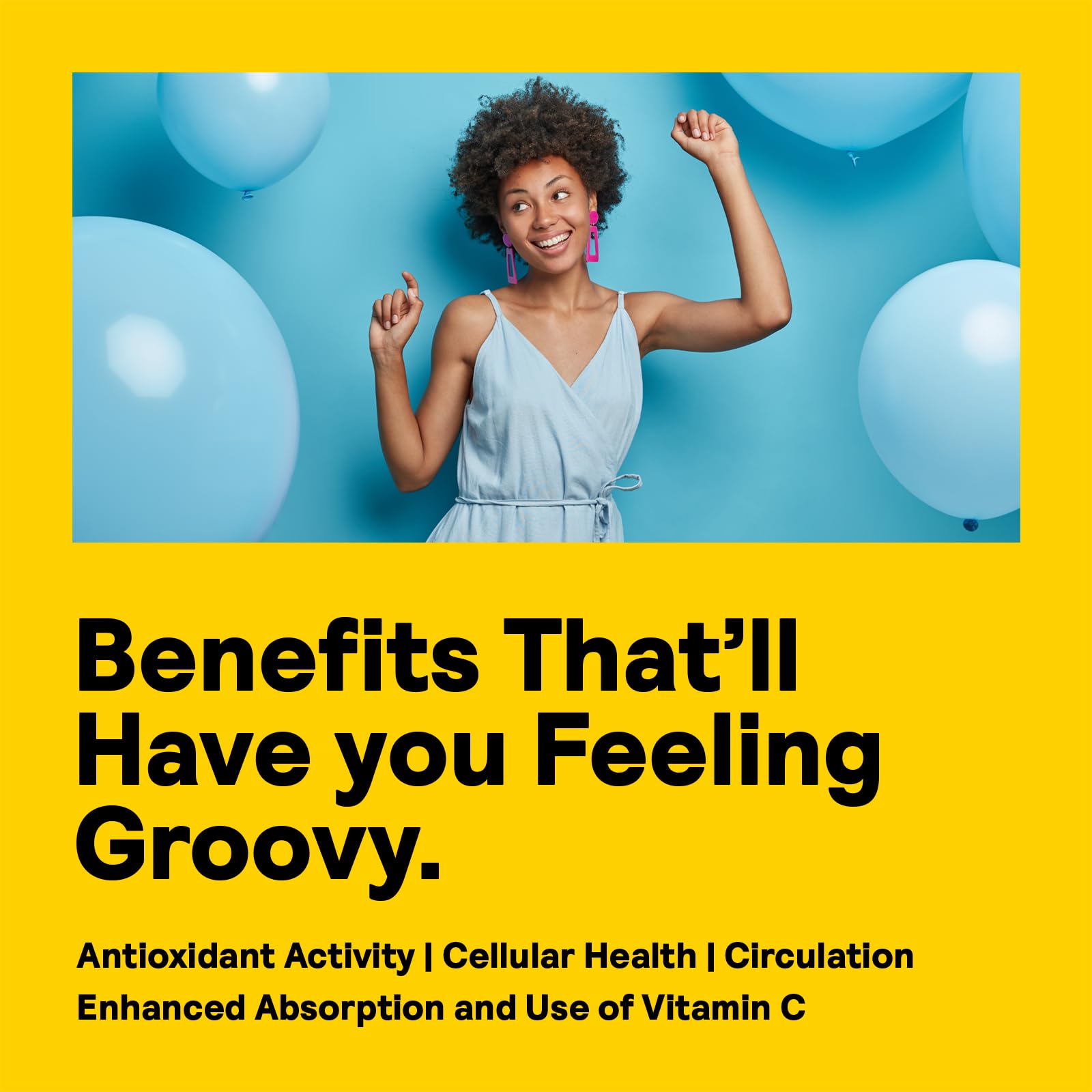 Nature's Life Lemon Bioflavonoids 1000mg supplement back view