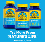 Nature's Life Lemon Bioflavonoids 1000mg supplement with fresh lemons