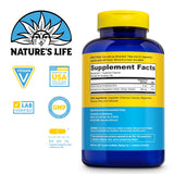 Nature's Life Magnesium 500mg bottle side view