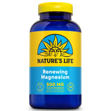 Nature's Life Magnesium 500mg vegetarian capsules front view