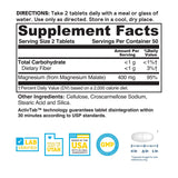 Nature's Life Magnesium Malate 400mg supplement side view