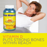 Nature's Life Mega Mineral Supplement 381g side view showing capsule
