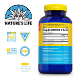 Nature's Life Monolaurin 1000mg capsules side view