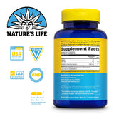 Nature's Life Monolaurin 1000mg supplement side view