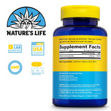Nature's Life Niacinamide Vitamin B3 100 Tablets side view