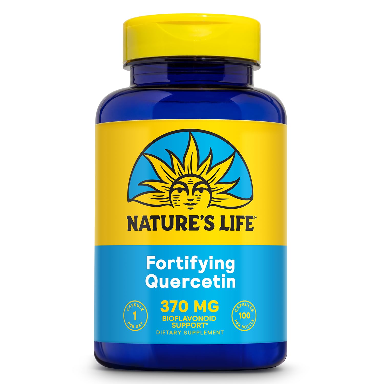 Nature's Life Quercetin Capsules 100g front view