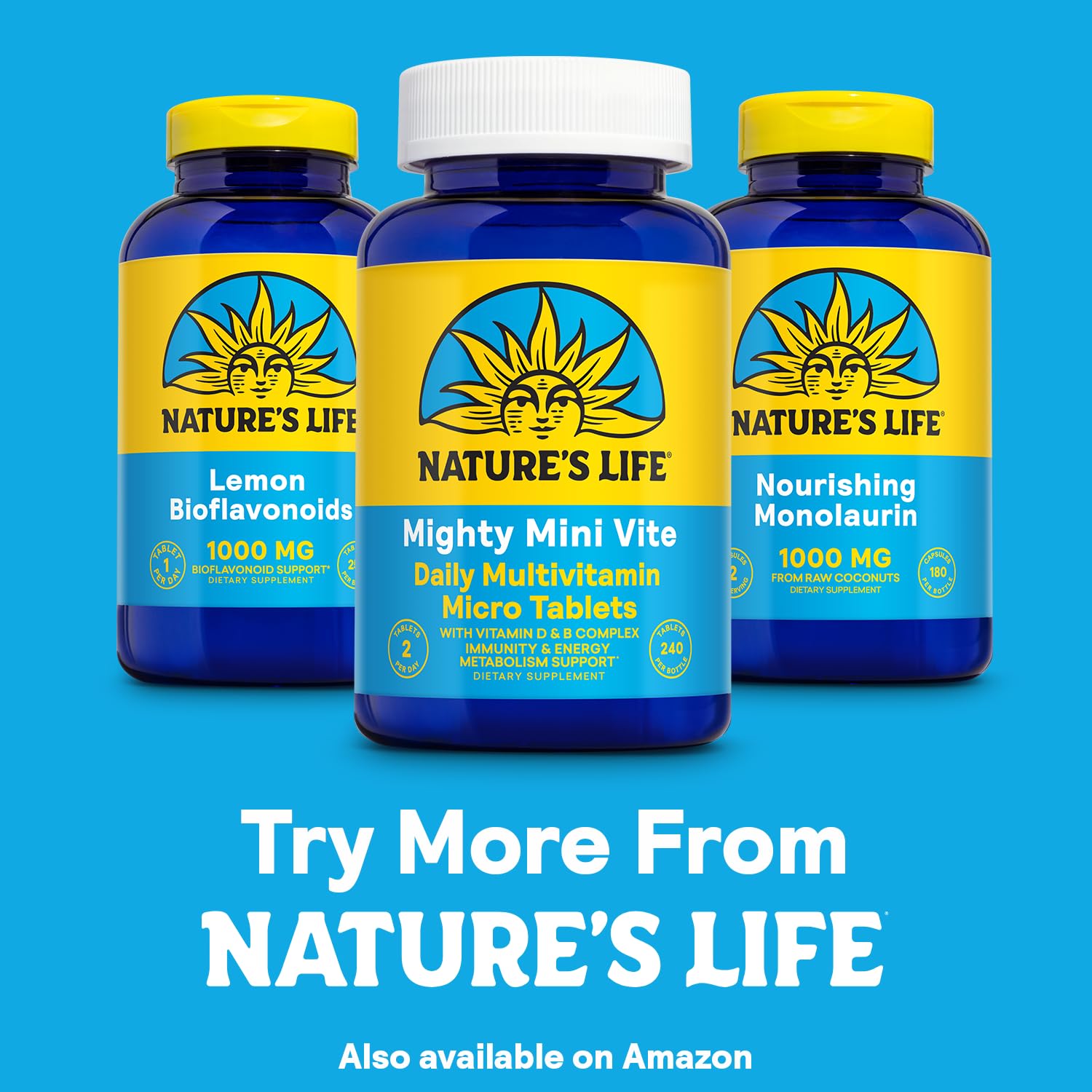 Nature's Life Quercetin Capsules in lifestyle setting
