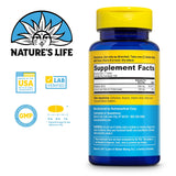 Nature's Life Vitamin B-2 250mg tablets side view