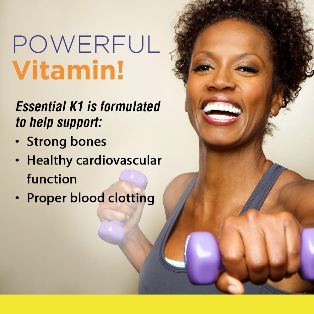 Nature's Life Vitamin K1 1000mcg vegetarian capsules packaging