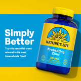 Nature's Life Zinc Copper Supplement 30mg packaging