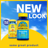 Nature's Life Zinc Copper Supplement 30mg side view