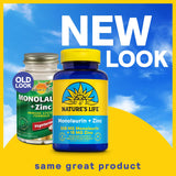 Nature's Life Zinc Picolinate & Monolaurin Capsules side view
