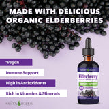 Nature's Liquids Elderberry Drops label close-up
