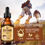 Nature's Live Mushroom Tincture 120ml with water glass
