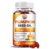 Nature's live Pumpkin Seed Oil Softgels 3500mg front view