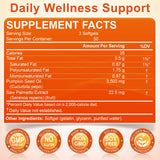 Nature's live Pumpkin Seed Oil Softgels bottle with a measuring spoon