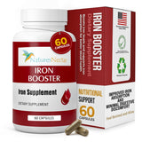 Nature's Nectar Iron Supplement 36g front view with packaging