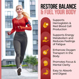 Nature's Nectar Iron Supplement 36g ingredients list on packaging