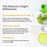 Nature's Night Kids chewable tablet on a wooden surface