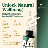 Nature's Nutrition 5-HTP Extra Strength 200mg capsules with ingredients list