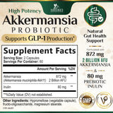 Nature's Nutrition Akkermansia Probiotic Supplement side view