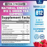 Nature's Nutrition B12 Energy Gummies showing berry flavour