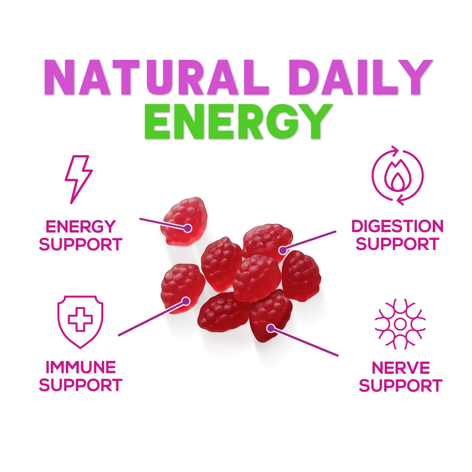 Nature's Nutrition B12 Gummies ingredients list
