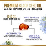 Nature's Nutrition Black Seed Oil Capsules 1000mg back view