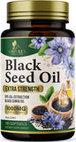 Nature's Nutrition Black Seed Oil Capsules 1000mg front view