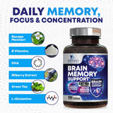 Nature's Nutrition Brain Memory Supplement Capsules close-up